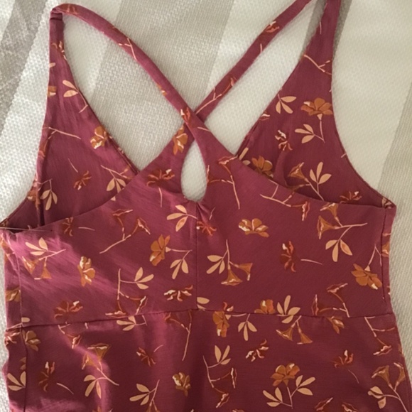 Patagonia Red Sheath Dress Sleeveless Halter Midi - Picture 4 of 9